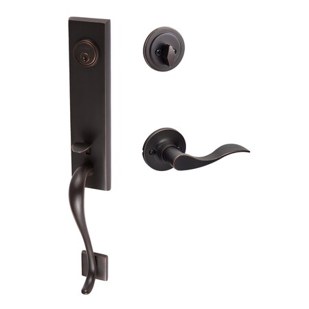 Sure-Loc Hardware Sure-Loc Hardware Solitude Handleset, Snowbird Handleset Trim, Vintage Bronze, Right Hand SL507-SB-RH 11P